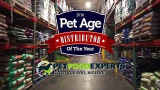 Pet Food Experts - Distributor of the Year!