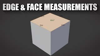 Blender 2.8 How to see edge length and face area