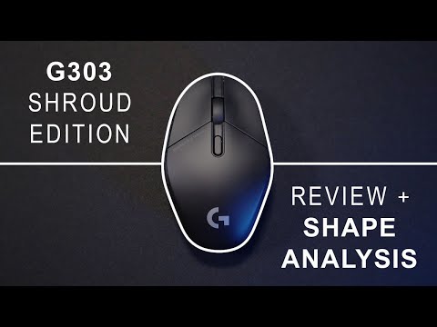 Logitech G303 Shroud for Small to Medium Hands? Review and Detailed Shape Analysis
