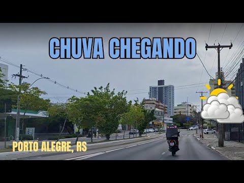 Tempo fecha com aproximação da chuva e calor diminui em Porto Alegre - 30/11/2025