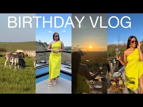 Birthday vlog: Let’s go to Sibani Lodge for the massage, Game drive and sunset picnic | SA YouTuber