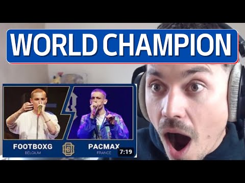 Judge World Beatbox Championship Reacts : 🇧🇪 FootboxG vs PACmax 🇫🇷 Men's Final 2023