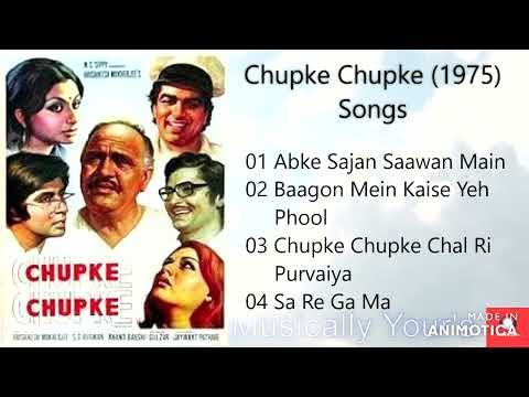 Chupke Chupke 1975 All Songs Jukebox  Dharmendra  Sharmila Tagore  Amitabh Bachchan  Jaya Bachchan