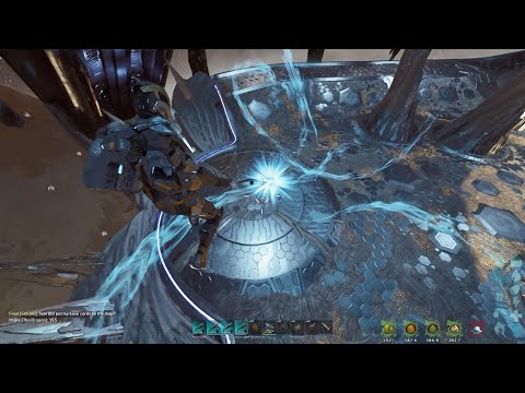 ARK ASA - Alpha Overseer Solo fight with Carcha & Shotgun.