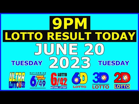 9pm Lotto Result Today June 20 2023 (Tuesday)