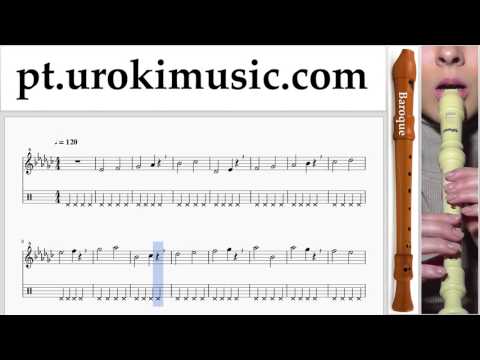 Curso de Flauta Doce B. Charlie Puth - Attention Tablatura Parte#1 exercitando um-i372