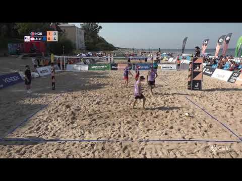 Mol.A/Sørum (NOR) vs. Huber/Dressler (AUT) European Championships 2020 Pool Play