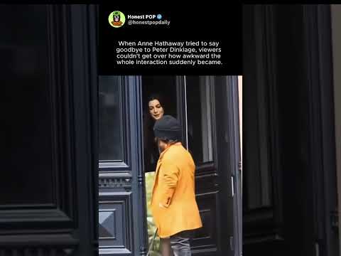 Anne Hathaway Tried Saying Goodbye to Peter Dinklage&hellip; And It Got Awkward FAST #annehathaway