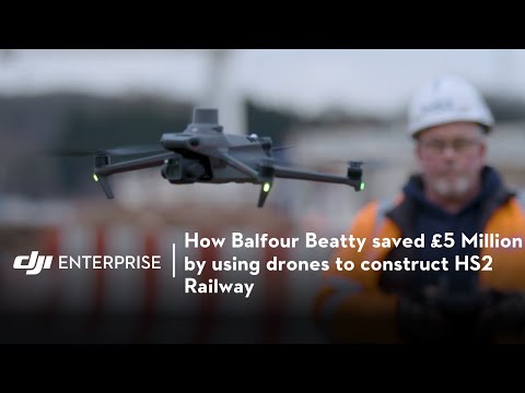 Saving £5 Million on Britain's New High Speed Railway with DJI Mavic 3 Enterprise