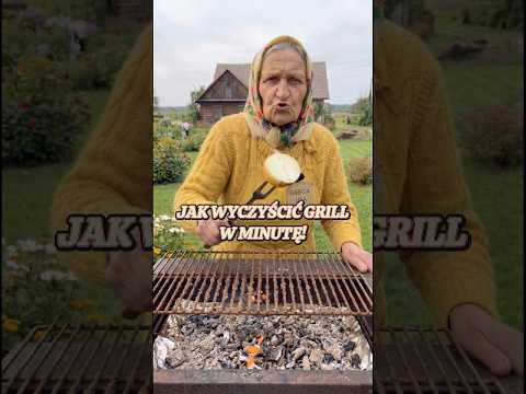 Jak wyczyścić grilla w minutę 🧅🔥 Zwykła cebula na widelec! 🧅🔥