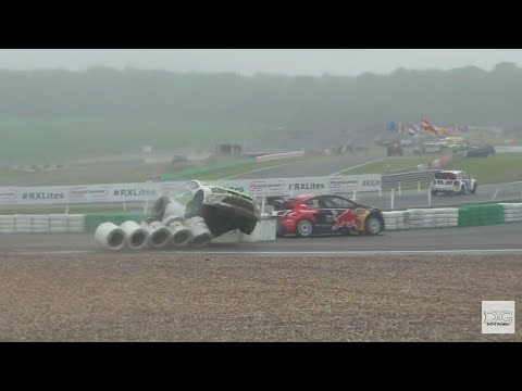 CRASH Rustad VW Polo T16 4x4 World RX 2015 Mettet Belgium