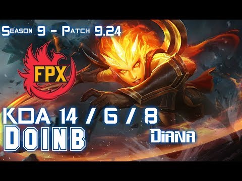 FPX Doinb DIANA vs ORIANNA Mid - Patch 9.24 KR Ranked