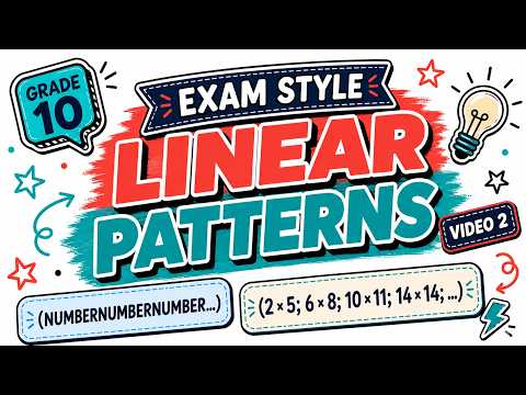 Exam-Style Number Patterns Video 2