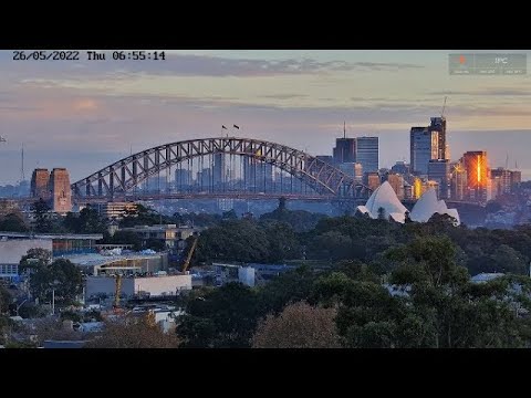 Sydney Harbour Bridge and Opera House Live Camera 24/7 PTZ camera live stream