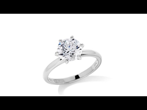 2.2ct Absolute Princess or Round Solitaire Ring