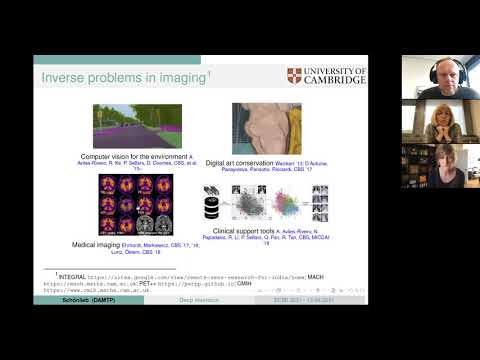 ECMI2021 Talk Carola-Bibiane Schönlieb, "Deep Learning for Solving Inverse Imaging Problems"
