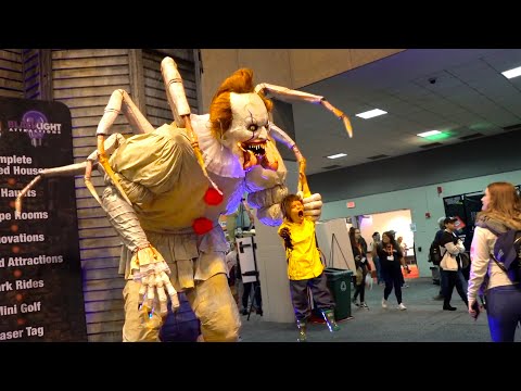 SCARY Clown Animatronics, Costume & Horror Props at Transworld Halloween Show