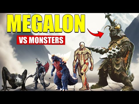 megalon vs Giant Monsters | 3D Monster Size Comparison 2025