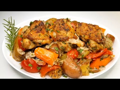 Chicken Thighs With Vegetables