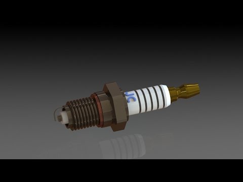 Spark plug assembly exploded view