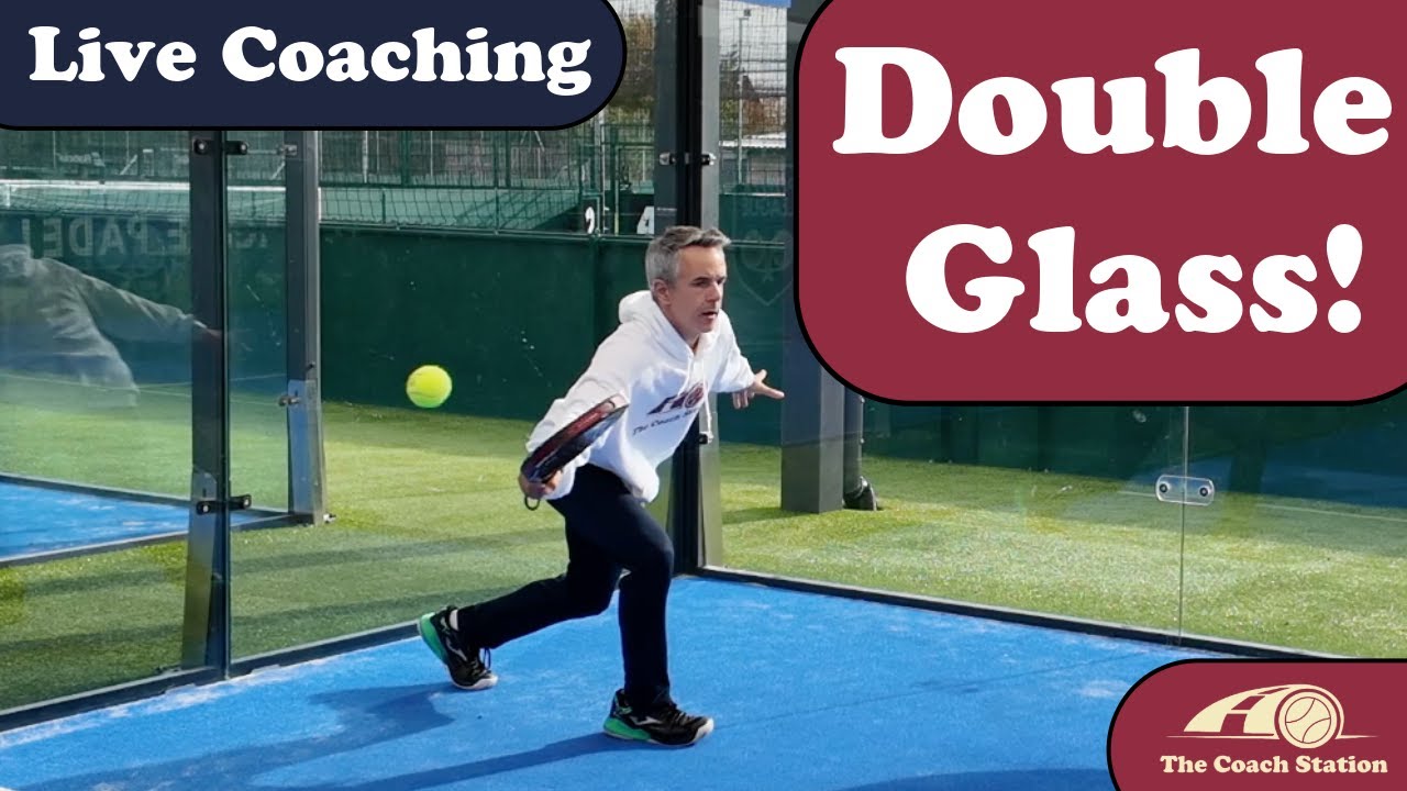 Double glass technique: footwork and rotation