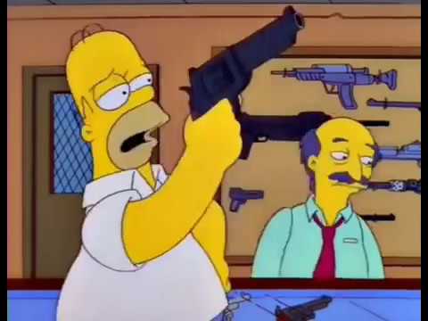 Die Simpsons - Deutsch - Homer und der Revolver ( 2  Szenen )