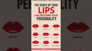 Lips can describe your personality/#plz share and subscribe