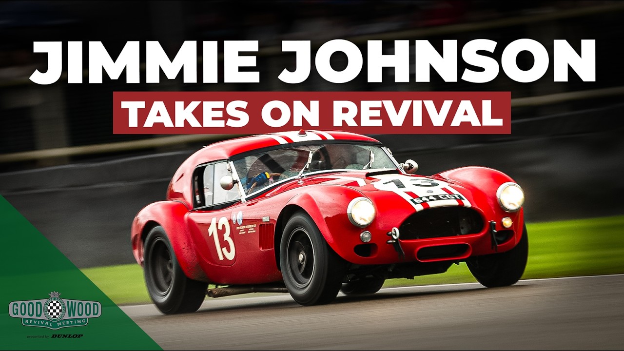 Can NASCAR Legend Jimmie Johnson tame a Cobra at Goodwood Revival?