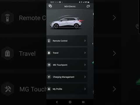MG4 EV iSmart App, the app for your new car and what it can do