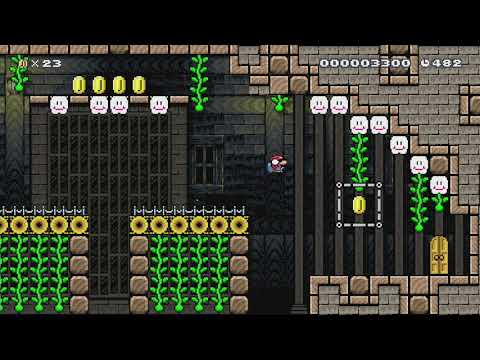 Haunted Hillside 5-1 by Phoenix - SUPER MARIO MAKER - NO COMMENTARY 1bj