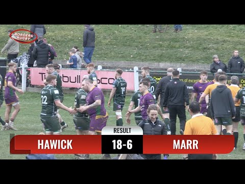 RUGBY REPORT - HAWICK 18-6 MARR - PREMIERSHIP SEMI FINAL PLAY-OFF - 4.3.23