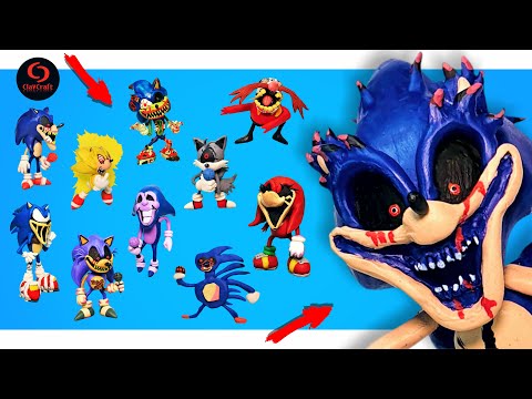 Making All SONIC Mods with clay | FRIDAY NIGHT FUNKIN' | FNF