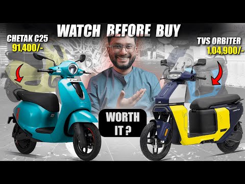 💸 Best EV Scooter to Buy in 2026? Chetak C2501vs TVS Orbiter 😳⚡ ! Electric Scooter