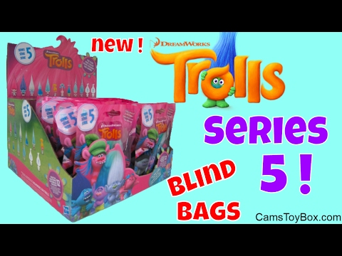 Dreamworks Trolls Series 5 Blind Bags Surprise Toys Branch Chocolate Egg Opening Fun Toy Play Video