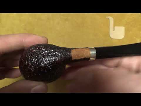 Pipa Il Ceppo gruppo 1 sabbiata con vera  in argento - Freeform - CE175