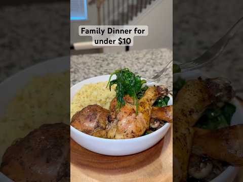 Dinner for a family of 4 for under $10! #budget #dinner #food #recipe #cooking #yummy