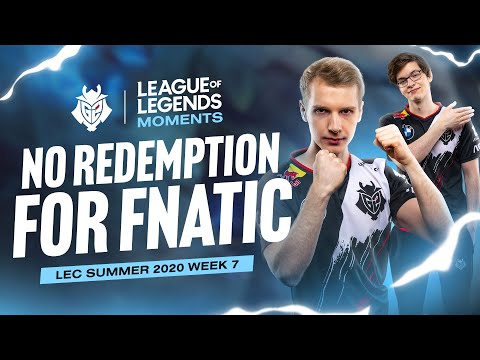 No Redemption for Fnatic | LEC Summer 2020 Week 7 Moments