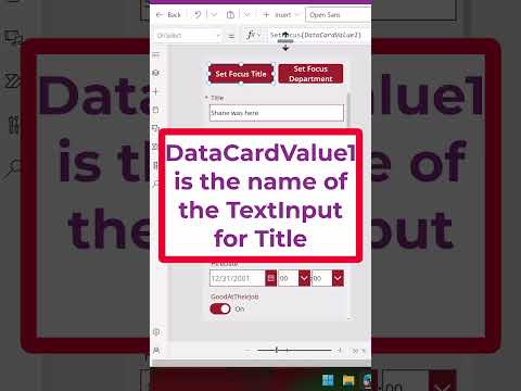Put the cursor where your User needs it with SetFocus function #shorts