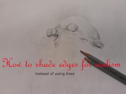 How to shade edges for realism instead of using lines