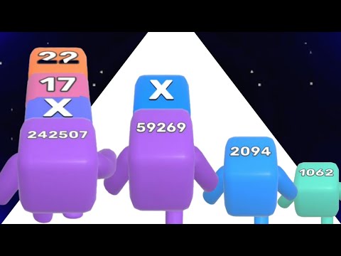 Ball Run Infinity vs Level Up Numbers - (All Levels) Level Up, Asmr Game