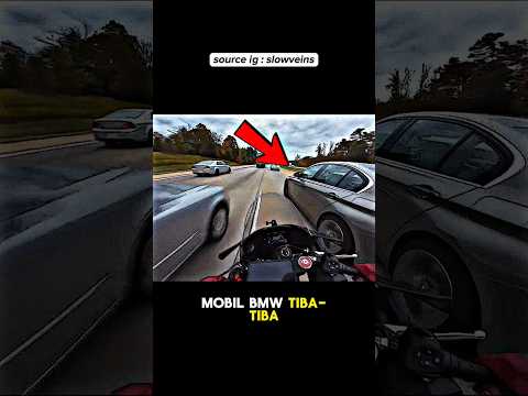 Hampir Fatal! Skill Dewa Pemotor Ini Selamatkan Nyawanya dari Senggolan BMW