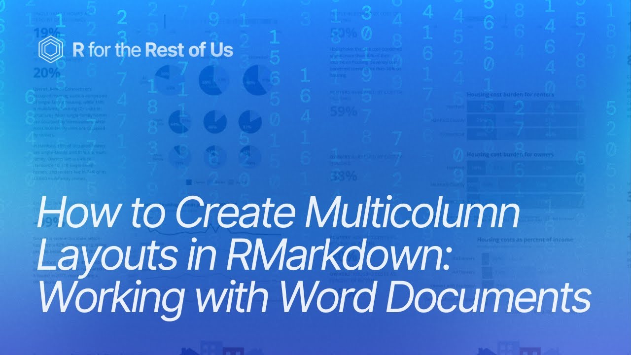 How to Create Multicolumn Layouts in RMarkdown: Working with Word Documents