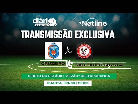 Cruzeiro de Itaporanga X São Paulo Crystal exclusivo na TV Diário do Sertão | Paraibano 2025