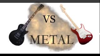 Gibson Les Paul vs Fender Stratocaster - Metal Comparison