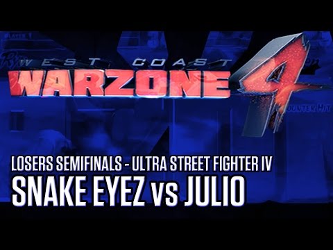 Snake Eyez (Zangief) vs MMG.Julio (Yun) - Top 8 LOSERS - West Coast Warzone 4 - Ultra SF4