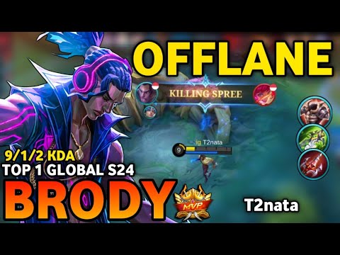 BRODY BEST BUILD 2022 | TOP 1 GLOBAL BRODY GAMEPLAY | MOBILE LEGENDS✓