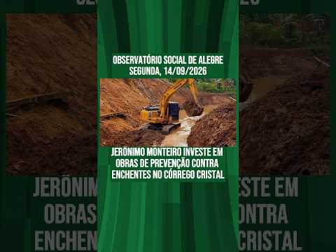 Jerônimo Monteiro investe em obras de prevenção contra enchentes no Córrego Cristal