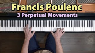 Francis Poulenc “3 Perpetual Movements” P. Barton, FEURICH 218 piano