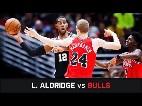 LaMarcus Aldridge's Highlights: 28 PTS, 3 AST, 2 BLK, 1 STL at Bulls (21.10.2017)