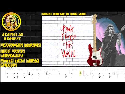 Hey You  -Pink Floyd Backing Track for Bass Player no bass Play along With Tab